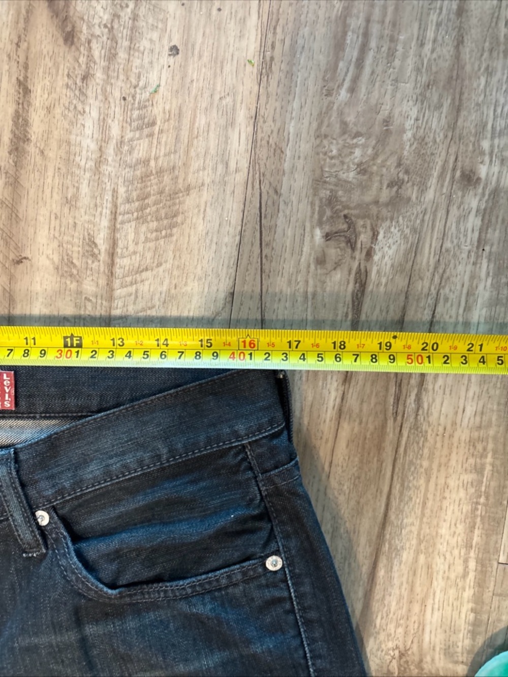 Vintage 527 Levi’s 34/32 bootcut bottillion Men's Jeans in Dark Blue Denim - Picture 7 of 8